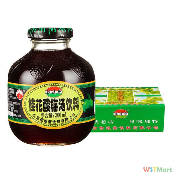 信远斋 桂花酸梅汤饮料 300ml*12瓶 整箱装